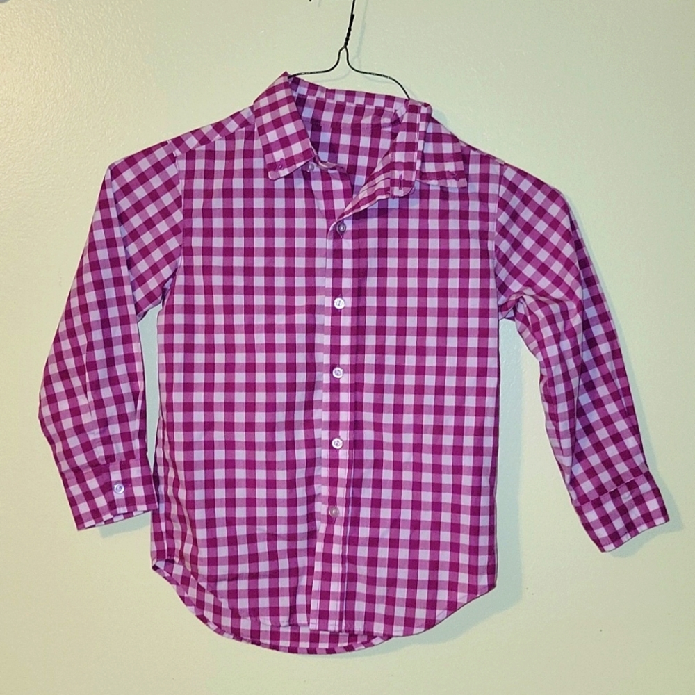 Kelly's Kids Gingham Button Down, Size 5-6